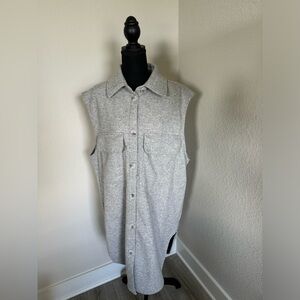 Women’s H&M Heather Grey Sleeveless Trench coat